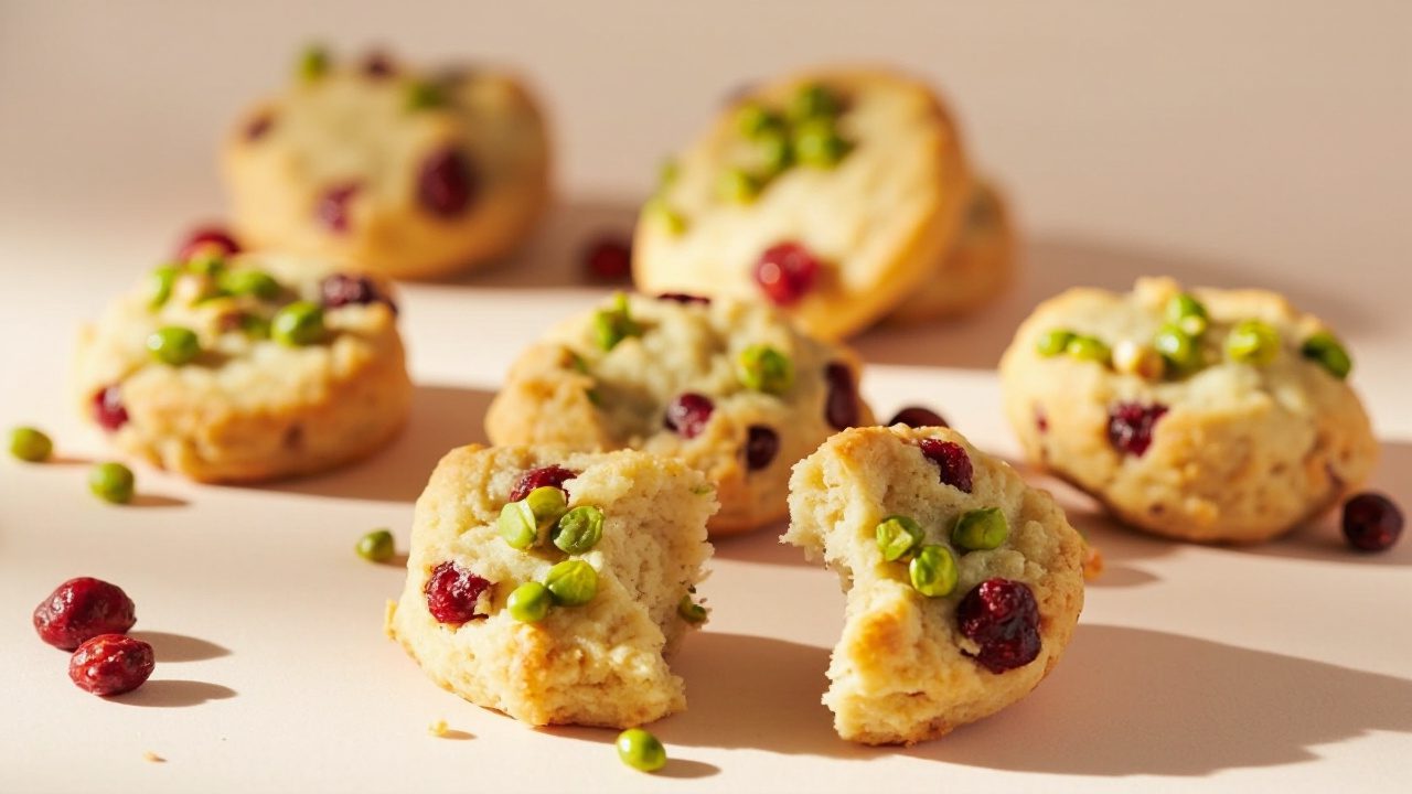 5 Festive Pistachio Cranberry Shortbread Cookies - pistachio cranberry shortbread cookies