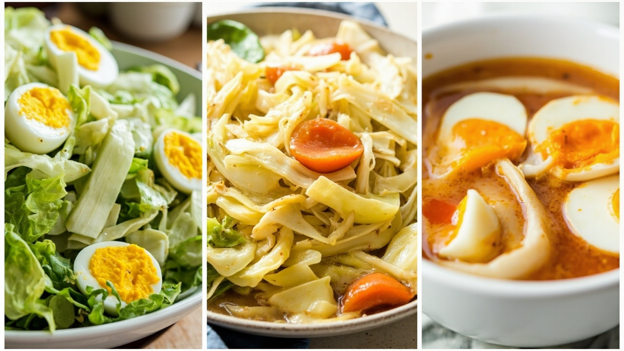3 Simple Cabbage Egg Recipe  for Easy Meals