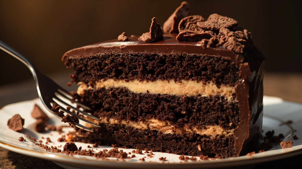 Indulge in Divine Delight with Triple Chocolate Cake