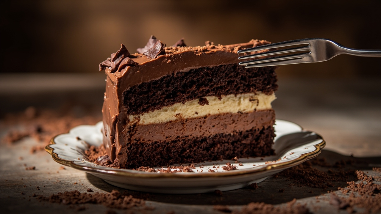 Indulge in Divine Delight with Triple Chocolate Cake