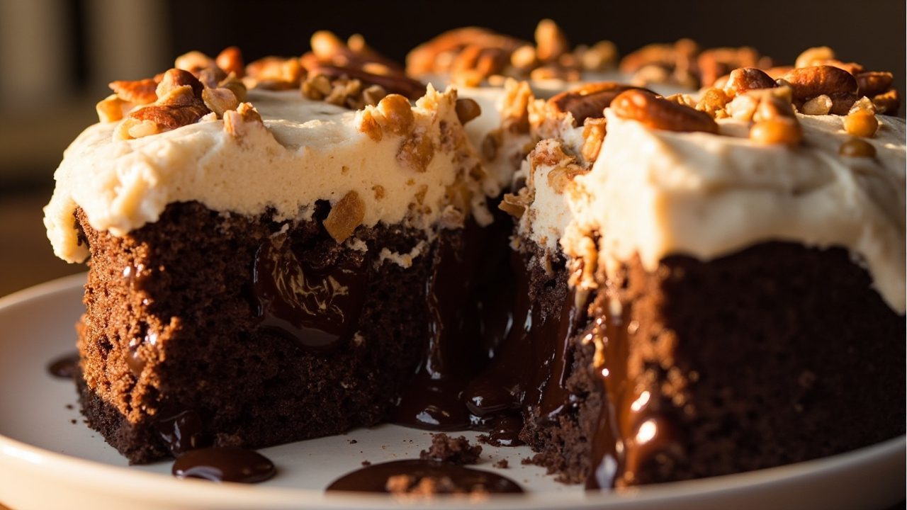 Indulge in Irresistible German Chocolate Poke Cake