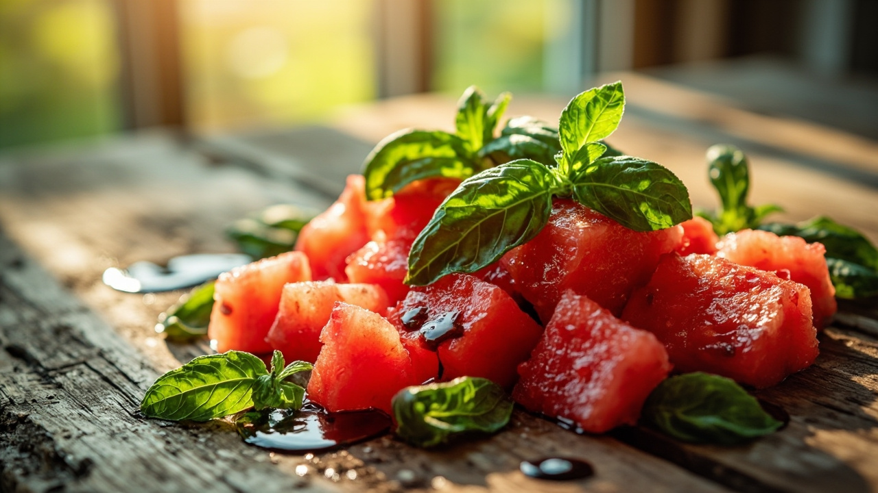 Delicious Watermelon Basil Salad to Refresh Your Palate