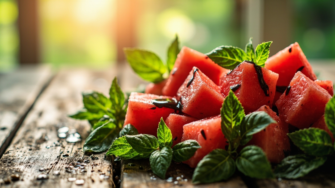 Delicious Watermelon Basil Salad to Refresh Your Palate