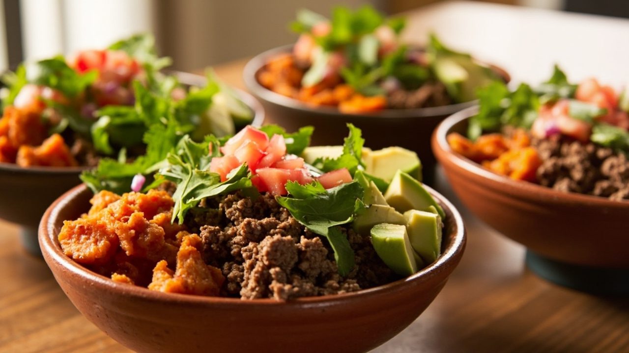 4 Ground Beef Sweet Potato Taco Bowl Must-Trys