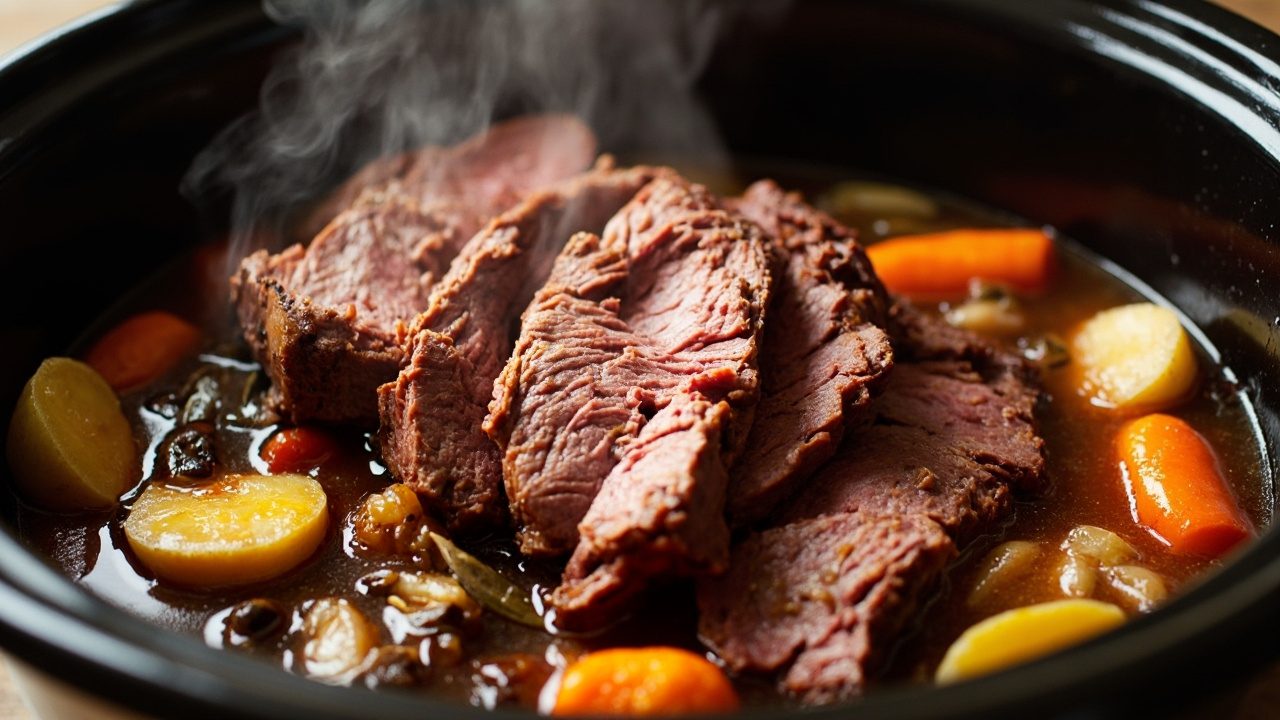 Mouthwatering Recipe Slow Cooker Corned Beef Brisket Delight